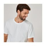 Decathlon 100 Regular Fitness Hafif Antrenman Domyos Erkek Beyaz Spor T-Shirt