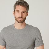 Decathlon 500 Fitness Hafif Antrenman Domyos Erkek Açık Gri Slim Spor T-Shirt