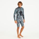 Decathlon 900 2.5 mm Neopren Kamuflaj Desenli Erkek Uzun Kollu Shorty