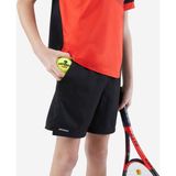 Decathlon Artengo Çocuk Tenis Şortu - Siyah - Dökümlü Polyester Kumaş ile Esnek Hareket Özgürlüğü - 14 - 15 Yaş