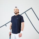 Decathlon Artengo Dry GaEl Monfils Lacivert Kısa Kollu Erkek Tenis T-shirt