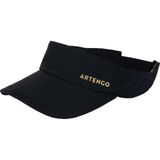 Decathlon Artengo Vizör Şapka Unisex Tenis İçin Siyah Sentetik Malzeme Güneş Koruma - Standart