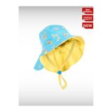Decathlon Bebek UV Korumalı Şapka, Sarı Mavi Savan Baskılı, 3-5 Yaş, Unisex