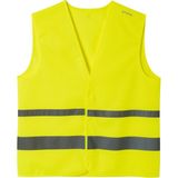 Decathlon Btwin Reflektörlü Yelek 2XL Sarı Geniş Kesim Su Geçiren Geri Dönüştürülmüş Polyester Outdoor Giyim