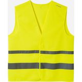 Decathlon Btwin Yetişkin Reflektörlü Yelek Sarı Neon Geniş Kesim ve 100% Polyester ile Konforlu Kullanım - Neon Sarı