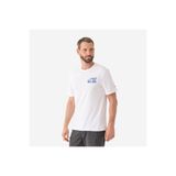 Decathlon Caperlan Kısa Kollu Pamuklu Balıkçı Tişörtü - Thon, Beyaz, XL