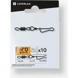 Decathlon Caperlan Klipsli Fırdöndü - Balıkçılık - Nikel - Siyah - 1