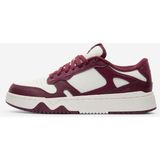 Decathlon CJ80 Bordo-Beyaz Kadın Deri Spor Ayakkabı