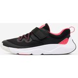 Decathlon Çocuk Cırt Cırtlı ve Elastik Bağcıklı Spor Ayakkabı - Siyah/Pembe - Playful Fast - Siyah - Pembe