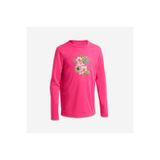 Decathlon Çocuk Slim Fit Uzun Kollu UV Korumalı Tişört, Pembe, Desenli, 4-5 Yaş