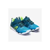 Decathlon Çocuk Spor Ayakkabısı PW 540 Jr, Karayip Mavisi/Koyu Petrol Mavisi/Neon Lime Yeşili, Cırt Cırtlı, 28 Beden