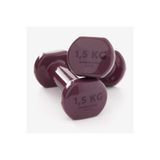 Decathlon Dambıl 2 X 1,5 Kg Fitness Hafif Antrenman Kas Vücut Geliştirme Ağırlık Agırlık 2 Adet Mürdüm