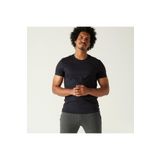 Decathlon Domyos 100 Regular Fitness Hafif Antrenman Erkek Siyah Spor Tişörtü