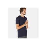 Decathlon Domyos 500 Fitness Hafif Antrenman Lacivert Slim Erkek Spor T-Shirt