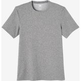 Decathlon Domyos 500 Slim Fitness Hafif Antrenman Yosun Gri Erkek Spor T-shirt