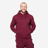 Decathlon Domyos Bordo Kapüşonlu Erkek Sweatshirt