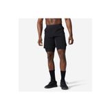 Decathlon Domyos Erkek 2'si 1 Arada Spor Şortu - Fermuarlı Cep - Siyah - 500