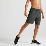 Decathlon Domyos Erkek Haki Spor Şortu 120 - Fitness Kardiyo - Koyu Yeşil - XL