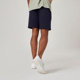 Decathlon DOMYOS Erkek Lacivert Regular Spor Şortu 500 - Fitness Hafif Antrenman - Mavi - Siyah - 2XL