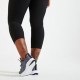 Decathlon Domyos Kadın 7/8 Siyah Spor Taytı Rahat Tasarım Fitness Modeli - XS / W26 L30