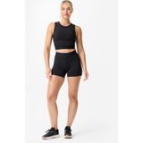 Decathlon Domyos Kadın Crop Top Spor Tişörtü - Siyah - XL