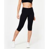 Decathlon Domyos Kadın Fitness Taytı Ultra Siyah L / W33 L31 Rahat Tasarım ve Yüksek Konfor