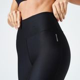 Decathlon Domyos Kadın Siyah Spor Taytı 100 - Regular - Fitness Kardiyo - L / W33 L31