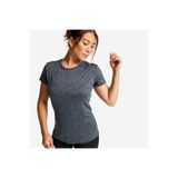 Decathlon Domyos Kadın Spor Tişörtü - Fitness Cardio - Alacalı Gri