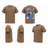 Decathlon Erkek Bej/Desenli Tişört - Limited Edition