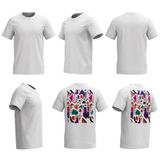 Decathlon Erkek Beyaz/Desenli Tişört - Limited Edition
