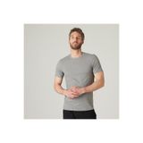 Decathlon Erkek Gri Slim Spor Tişörtü 500 - Fitness