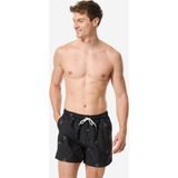 Decathlon Erkek Kısa 15" Deniz Şortu - Siyah - Desenli - Palmıto - XL