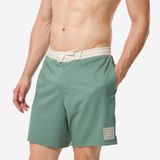 Decathlon Erkek Orta 18" Deniz Şortu/Boardshort - Yeşil - 100