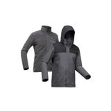 Decathlon Erkek Outdoor 3'ü 1 Arada Su Geçirmez Montu, Gri, 2XL