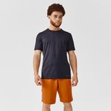 Decathlon Erkek Siyah Nefes Alan Spor Tişörtü KIPRUN Dry 100 - Koşu - 3XL