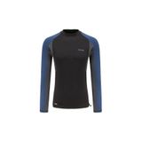 Decathlon Erkek UV Korumalı Uzun Kollu Sörf Tişörtü, Siyah/Koyu Mavi/Karbon Gri, M Beden