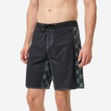 Decathlon Erkek Uzun 19" Deniz Şortu/Boardshort - Siyah - Desenli - 500 ARCH