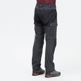 Decathlon Forclaz Erkek Modüler Outdoor Pantolon Gri Renk Yırtılmaz Kumaş ile Hızlı Kuruma Özelliği - Gri - Siyah - 44