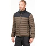 Decathlon Forclaz Erkek Outdoor Trekking Şişme Montu / -10°C - Kahverengi - Mt500 - Kahverengi - Siyah