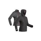 Decathlon Kadın 3'ü 1 Arada Outdoor Trekking Montu - Siyah - Travel 500 - 8°c