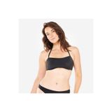 Decathlon Kadın Çıkarılabilir Pedli Straplez Bikini Üstü, Siyah, 70B