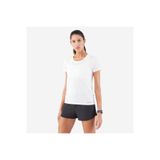 DECATHLON Kadın Koşu T-Shirt, Kiprun Run 100, Kısa Kollu, Beyaz, L