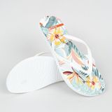 Decathlon Kadın Olaian Tropical Parmak Arası Terlik - Düz Taban Beyaz 39-40 Esnek ve Rahat