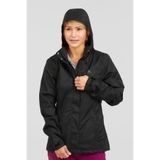DECATHLON Kadın Outdoor Kapüşonlu Mont, Siyah, XL