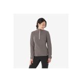 DECATHLON Kadın Outdoor Polar, Yarım Fermuarlı, Gri, S Beden