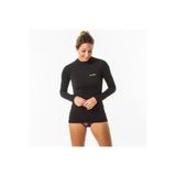 Decathlon Kadın Uzun Kollu Tişört, UV Korumalı, Siyah, 2XL Beden