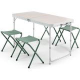 Decathlon Katlanır Kamp Masası - 4 Tabureli - 4/6 Kişilik