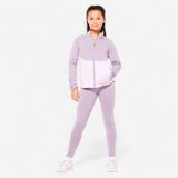 Decathlon Kız Çocuk Eşofman Takımı Mor/beyaz 7 - 8 Yaş %91 Polyester %9 Elastan Konfor