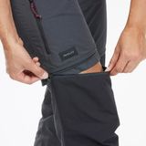 Decathlon MT100 Forclaz Gri Siyah Kadın Modüler Outdoor Pantolon