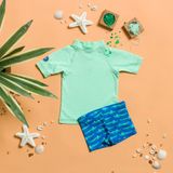 Decathlon Nabaiji Bebek Uv Korumalı Tişört - Yeşil - Neon Yeşil - 2 Yaş
